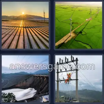 4 Plaatjes 1 Woord 7 letters ENERGIE