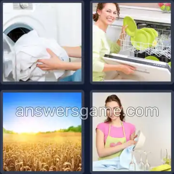 4 Plaatjes 1 Woord 8 letters GEWASSEN