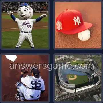 4 Plaatjes 1 Woord 8 letters BASEBALL