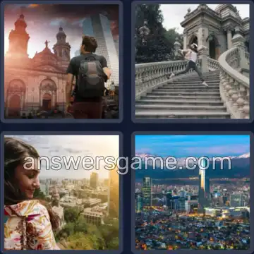 4 Plaatjes 1 Woord 8 letters SANTIAGO