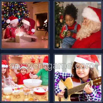 4 Plaatjes 1 Woord 8 letters KINDEREN