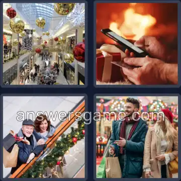 4 Plaatjes 1 Woord 8 letters WINKELEN