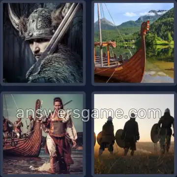 4 Plaatjes 1 Woord 8 letters VIKINGEN