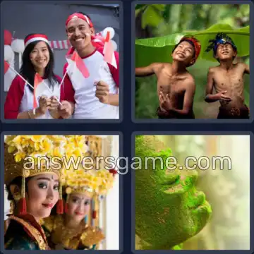 4 Plaatjes 1 Woord 8 letters GLIMLACH