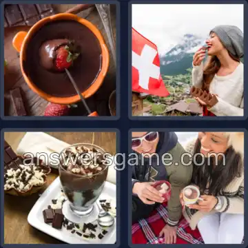 4 Plaatjes 1 Woord 9 letters CHOCOLADE