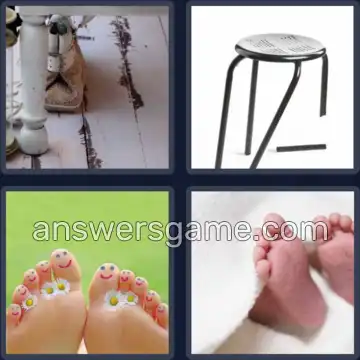 4 Fotos 1 Palavra 2 letras PÉ