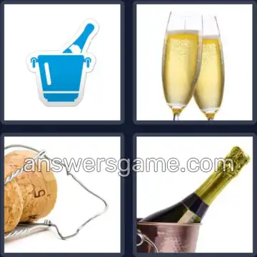 4 Fotos 1 Palavra 9 letras CHAMPAGNE