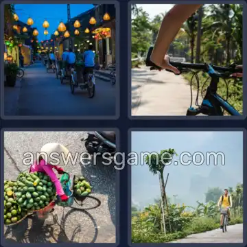 4 Fotos 1 Palavra 9 letras BICICLETA