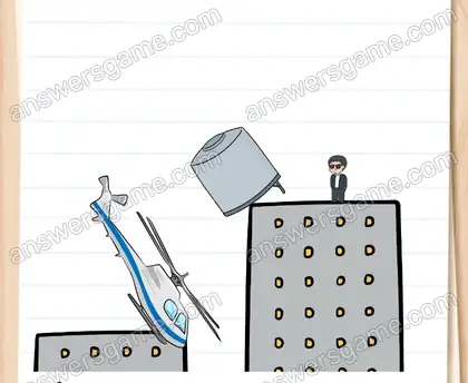 Gustav versucht, mit dem Hubschrauber zu fliehen. Halte ihn auf. Brain Test 2 Level 18 Lösungen