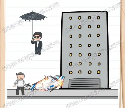 Meier muss hinunter gelangen, um Gustav zu konfrontieren. Brain Test 2 Level 19 Lösungen