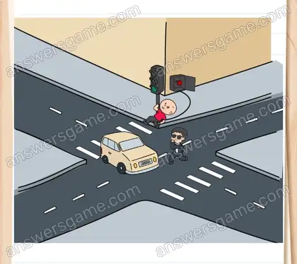 Meier muss den Flüchtigen fangen. Brain Test 2 Level 9 Lösungen