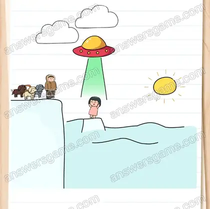 Il faut qu’elle regagne la rive. Brain Test 2 Niveau 18 solution