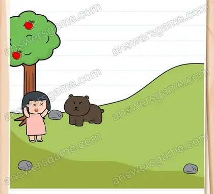 Cet ours est fou de rage. Brain Test 2 Niveau 6 solution