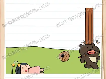 Vite, débarrassez-vous de l’ours. Brain Test 2 Niveau 7 solution