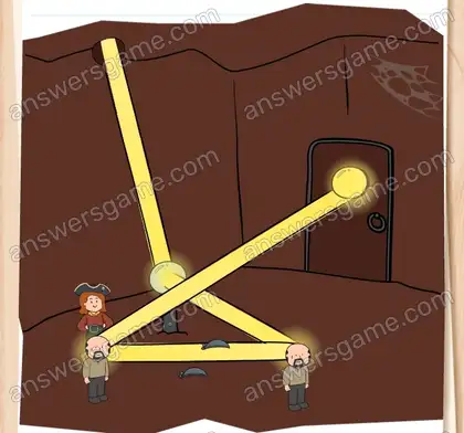 Trouvez comment ouvrir la porte magique. Brain Test 2 Niveau 12 solution