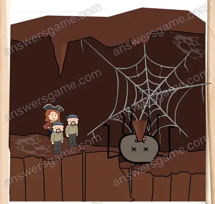 Une araignée géante ! Tuez-la. Brain Test 2 Niveau 13 solution