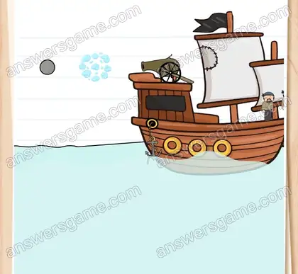 Il n’y a pas de vent. Le bateau est coincé. Brain Test 2 Niveau 6 solution