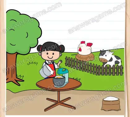 Lass uns Emmas Geburtstag mit einem Apfelkuchen feiern. Brain Test 2 Level 21 Lösungen