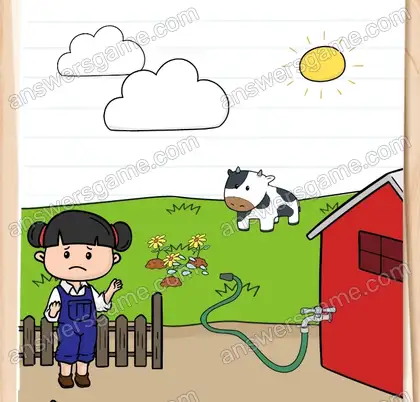 Hilf ihr, diese Blumen zu züchten. Brain Test 2 Level 6 Lösungen