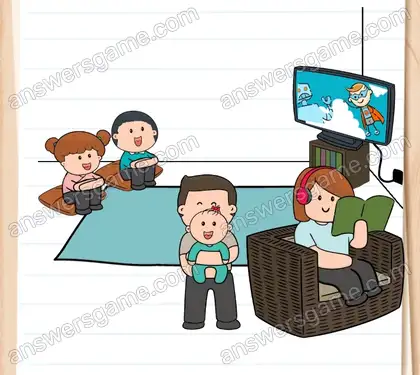 Margrit hat einen langen Tag hinter sich und hat sich ein wenig Ruhe verdient. Brain Test 2 Level 15 Lösungen