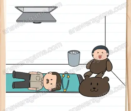 Hilf Mia, das Versteckspiel zu gewinnen. Brain Test 2 Level 17 Lösungen