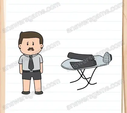 Johann muss sich für die Arbeit fertig machen. Brain Test 2 Level 2 Lösungen