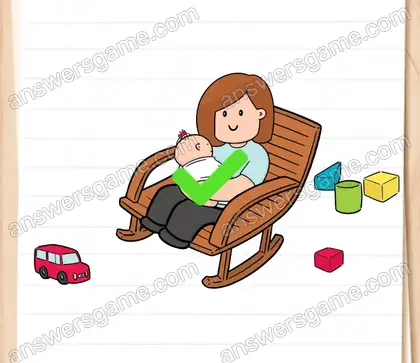 Zeit für ein Nickerchen für Sofia. Hilf ihr beim Einschlafen. Brain Test 2 Level 5 Lösungen