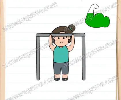 Elle est en super forme ! Il lui reste à se muscler un peu. Brain Test 2 Niveau 19 solution