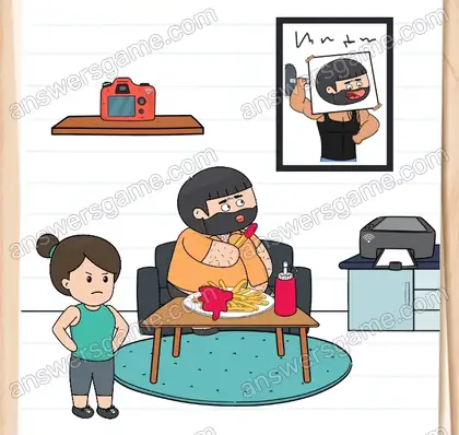 Caro doit convaincre Tanguy qu’il doit se remettre en forme. Brain Test 2 Niveau 1 solution