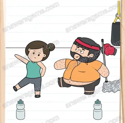 C’est l’heure du sport. Brain Test 2 Niveau 14 solution