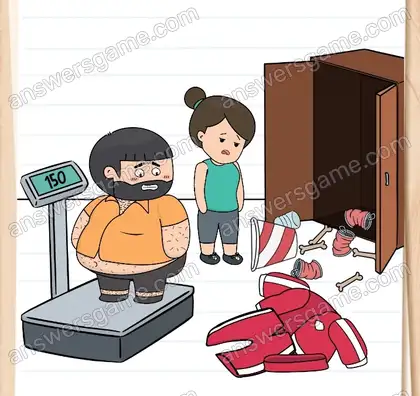 Dites à Caro la vérité sur le régime de Tanguy. Brain Test 2 Niveau 19 solution