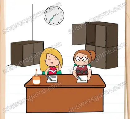 Elles sont collées ! Profitez de cette occasion pour les faire sympathiser. Brain Test 2 Niveau 20 solution