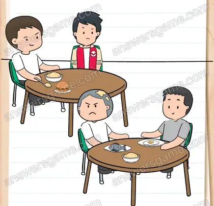 Quentin a envie de se battre. Brain Test 2 Niveau 7 solution