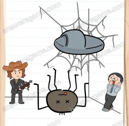 Was ist nun schon wieder?! Eine Riesenspinne. Brain Test 2 Level 11 Lösungen