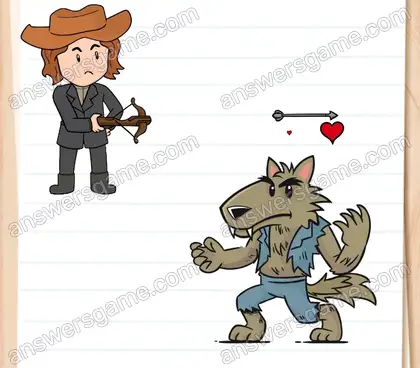 Besiege den Werwolf. Brain Test 2 Level 14 Lösungen