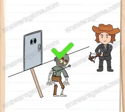 Eine Mumie greift Joe an. Brain Test 2 Level 15 Lösungen