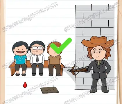 Einer von ihnen ist ein verkleideter Vampir. Wie findest du ihn. Brain Test 2 Level 2 Lösungen