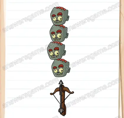 Das ist Joes letzter Bolzen. Versuche, sie mit einem Schuss zu erledigen. Brain Test 2 Level 8 Lösungen