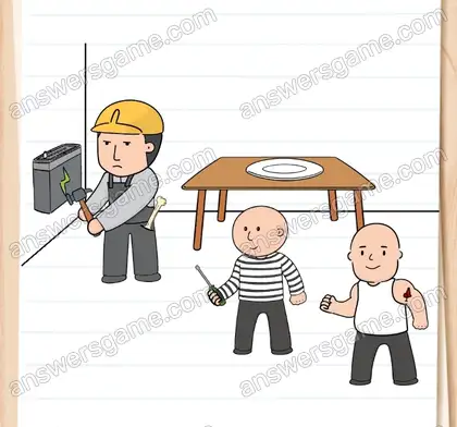 Andi braucht den Schraubenzieher. Brain Test 2 Level 11 Lösungen