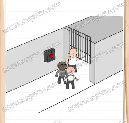 Sie müssen durch das Gittertor gelangen. Brain Test 2 Level 18 Lösungen