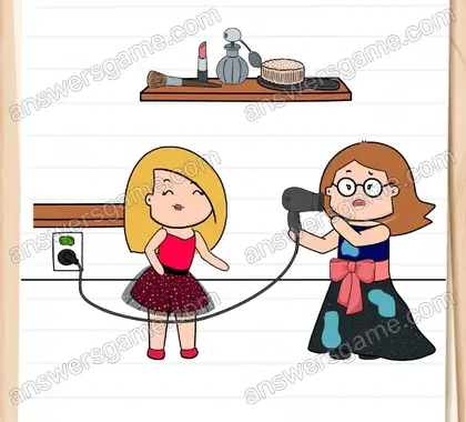 Ils doivent se préparer pour le bal de promo. Brain Test 2 Niveau 15 solution