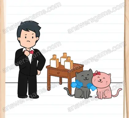 Quentin doit choisir le bon parfum. Brain Test 2 Niveau 16 solution