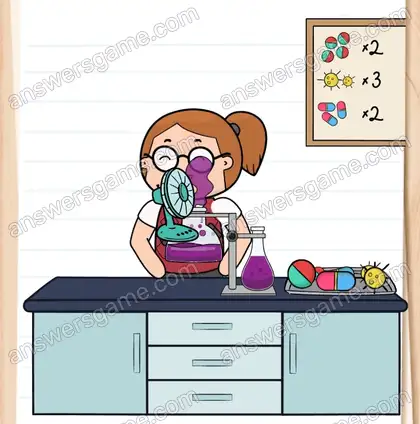 Camille doit terminer son devoir de chimie. Brain Test 2 Niveau 7 solution