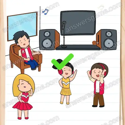 Ils veulent que la musique soit plus forte. Brain Test 2 Niveau 9 solution