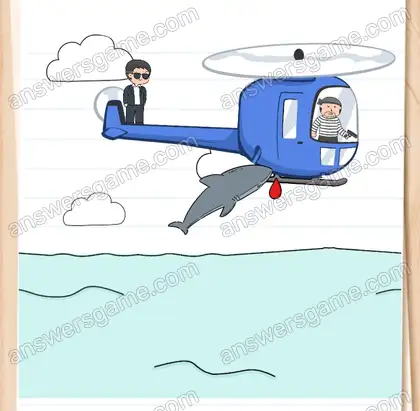 Trouvez comment arrêter Victor. Brain Test 2 Niveau 11 solution