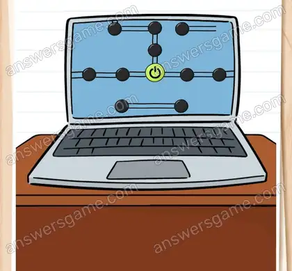 Dupont doit pirater l’ordinateur de Dracula. Brain Test 2 Niveau 20 solution