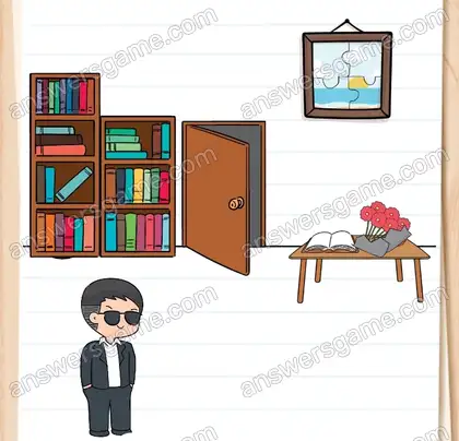 Dupont sent que quelque chose est caché ici. Brain Test 2 Niveau 8 solution