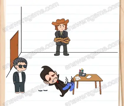 Victor et Dracula se sont associés ! Ils ont capturé Joe. Brain Test 2 Niveau 9 solution