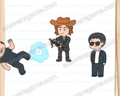 Ce dingue a une bombe. Brain Test 2 Niveau 17 solution