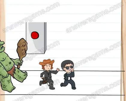 Un troll les poursuit. Brain Test 2 Niveau 18 solution